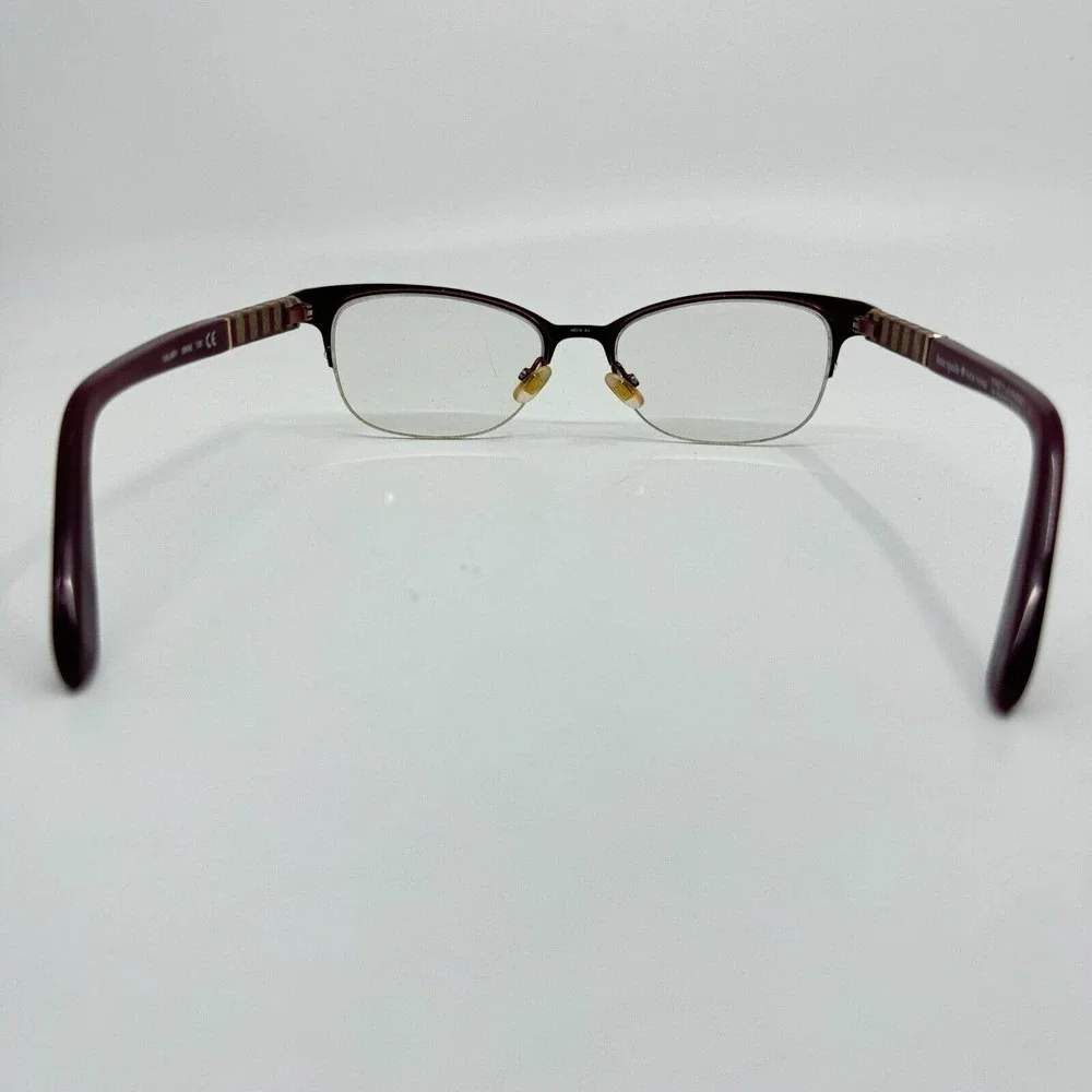 Kate‎ Spade Valary Women Eyeglasses Frames Red Gold USED H9761